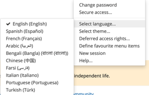 Multilingual support